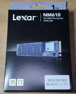 Lexar SSD NVMe M.2 1TB NM610 Type2280 PCIe3.0x4 LNM610-1TRBJP