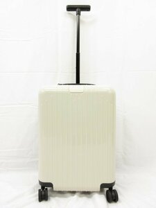 極美品【リモワ RIMOWA】 エッセンシャルライトキャビン37L 4輪 キャリーケース スーツケース アイボリー 機内持込 TSAロック■5SC0291■