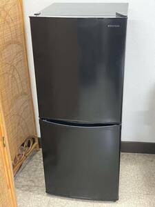 【2023年製】 ノンフロン冷凍冷蔵庫 冷蔵庫 アイリスオーヤマ IRIS OHYAMA IRSD-14A-B ブラック 2ドア キッチン 家電 手渡し可