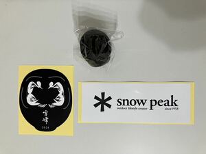 新品未使用 snow peak スノーピーク だるまステッカー 雪峰 2024 希少シール