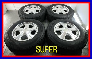 ■中古タイヤホイール■　LODIO DRIVE PURE SPIRITS ROWEL 18インチ 9.5J +51 5H 150 DUNLOP SJ8 285/60R18 116Q 激安 送料無料 J475