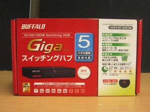 【未開封】バッファロー BUFFALO スイッチングハブ Giga 5ポート LSW3-GT-SNS/BK 【e】