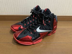 27.5cm NIKE Lebron11 レブロン11 マイアミヒート　レッド　赤