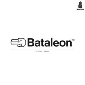 【BATALEON】バタレオン★02★ダイカットステッカー★切抜きステッカー★10.0インチ★25.4cm