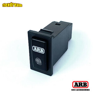 正規品 ARB ランクル80専用 インテンシティフォグランプ 縦式 スイッチ グリーンLED プッシュボタン T200VLC80ITG「1」