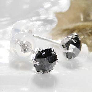 pt900 プラチナ ブラックダイヤモンド ピアス AAAクラス 0.70ct pia07pt