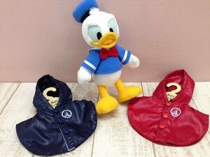 ◇ディズニー TDR ドナルドダック ポージープラッシー ぬいぐるみ コスチューム 3点 3P57 【60】