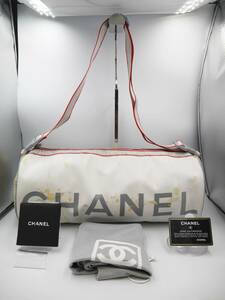 CHANEL シャネル スポーツライン ボストン/ドラム/スポーツバッグ A28561 ギャランティカード、保存袋、ショルダーストラップ、印刷物付属