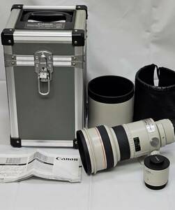 【EXTENDER EF 2×付属】Canon キャノン LENS EF 300mm 1:2.8L ULTRASONIC 望遠レンズ 純正ハードケース付 