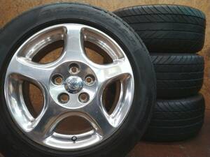 ★トヨタ 純正アルミホイール + GOODYEAR REVSPEC 225/55R16 4本セット[ソアラ アリスト クラウン マークX エスティマ ノア ヴォクシー]