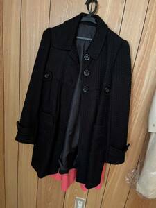 高校生女の子用学校用コート 黒