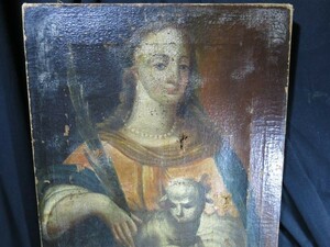 A　聖アンナ像　１６ｃ末～１７ｃ初　　聖書　キリスト教　桃山時代　聖母マリア　聖家族　受難