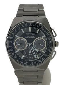 CITIZEN◆腕時計/アナログ/チタン/BLK/SLV/f900-s111641