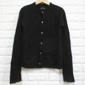 【トリコ コムデギャルソン】ウール カーディガン セーター(黒)◆TG-N015 日本製◆AD2002