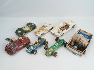 n2N240422　レーシングカー F-1 クラシックカー 玩具 模型 まとめ 部品/パーツ レトロ アンティーク ジャンク品