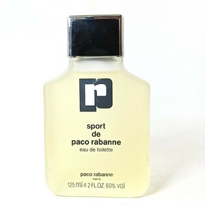 B 112★ 【 125ml 】 paco rabanne パコラバンヌ sport de paco rabanne EDT オードトワレ BT ボトル 香水 フレグランス フランス製