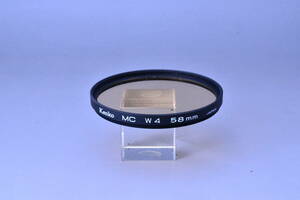 【送料無料】Kenko ケンコー MC W4 58mm　レンズフィルター