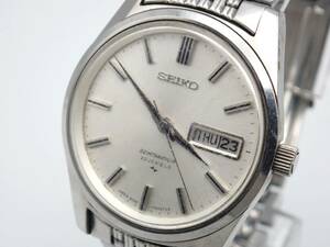 稼働品☆1円～☆SEIKO セイコー AT/自動巻き メンズ腕時計 セイコーマチックP 5106-7000 デイデイト シルバー文字盤/J22224