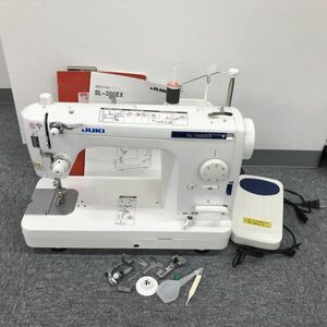 G222-SG4-8 JUKI ジューキ 職業用本縫いミシン SL-300EX フットペダル付き ※針動作確認済み