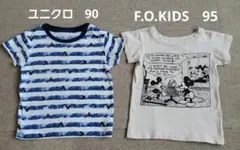 ユニクロ　F.O.KIDS　90.95サイズ　ミッキー　半袖トップス　まとめ売り