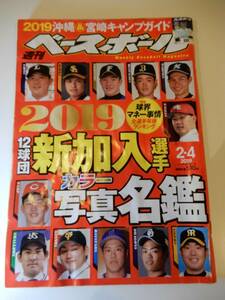 ▲▲「週刊ベースボール 2019.2.4」マネー事情、年棒ランキング、山崎福也、佐藤達也、菅野智之、青木宣親、秋山翔吾、西勇輝、濱口遥大