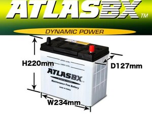 送料無料　即日発送　おすすめ　高性能　アトラス　新品バッテリー　MF 55B24L　( 46B24L　50B24L ) 　適合　満充電　ATLAS BX