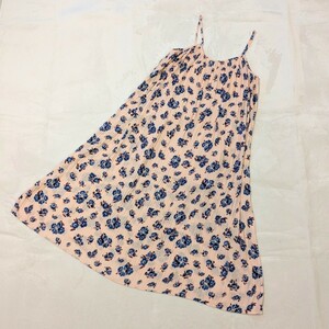 1円〜　ZARA Trafaluc collection ザラ キャミワンピース ピンク 花柄 ロング丈 美品