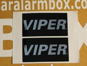 VIPER セキュリティ アラーム ブランド バイパー 付属 ステッカー 2枚1組 内貼り/外貼り兼用 新品 未使用 送料無料 保管品