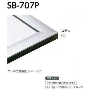 水彩用額縁 アルミフレーム SB-707P サイズF4号