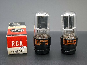 ♪♪RCA 6SN7GTB 同一ロット NOS品ペア #2600、RCAビンテージ♪♪