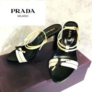 PRADA サンダル ビアンコ 36 1/2(23.5cm)