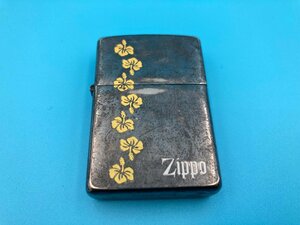 【A8423】ZIPPO XV ハイビスカス ハワイアン MADE IN USA ジッポ ライター 喫煙具