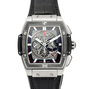 ウブロ HUBLOT スピリット・オブ・ビッグバン チタニウム セラミック 601.NM.0173.LR グレー文字盤 中古 腕時計 メンズ