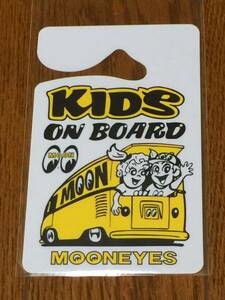mooneyes パーミット 63円発送可 kids on board 子供が乗っています ムーンアイズ ドライブサイン moon eyes 簡単ドレスアップ kids in car