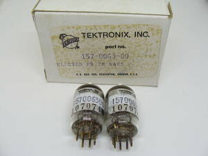 真空管 6AK5 2本セット GE General Electron TEKTRONIX,INC.箱入り 3ヶ月保証 #015-017
