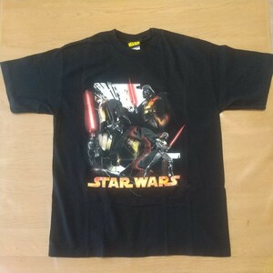 ダース・ベイダー⑤ 【正規品】 Tシャツ 黒 Mサイズ相当(XL 16/18) USED Darth Vader スター・ウォーズ Star Wars