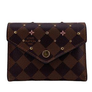 LOUIS VUITTON/ルイヴィトン ビトン N60477 ポルトフォイユ・ヴィクトリーヌ コンパクトウォレット ダミエ レザー 三つ折り財布 ブランド