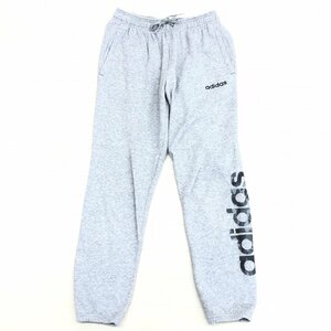 ●美品 adidas アディダス ロゴプリント スウェット カモリニアパンツ M グレー スウェットパンツ ジョガーパンツ 国内正規品 メンズ 紳士