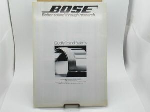 T 11-9 当時物 オーディオ カタログ BOSE ボーズ スピーカー 901VC 他 ミュージックコントローラー LS-4810 A4サイズ