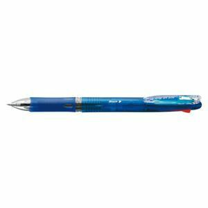 【新品】（まとめ） ゼブラ クリップオンスリム 4色ボールペン 0.7mm 青 【×20セット】