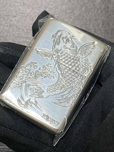 zippo 鯉 前面刻印 シルバー 希少モデル 2023年製 