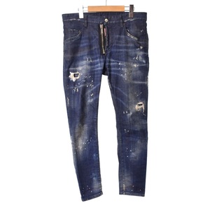 ディースクエアード DSQUARED2 SKATER JEANS スケーター ジーンズ デニムパンツ ダメージ加工 46 インディゴ S74LB0939 メンズ