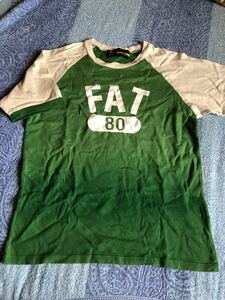 FAT エフエーティー 半袖Tシャツ 緑色グラデーション FATサイズ