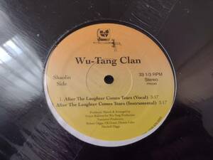 【レア】★シールド★ Wu Tang Clan 自主盤 1stPress 『 Protect Ya Neck / After The Laughter Comes Tears 』　おまけあり