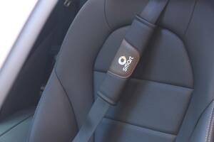 メルセデス・ベンツ smart ブラック シートベルトパッド シートベルトカバー 2点セット シートベルトクッション ショルダーパッド 通気性