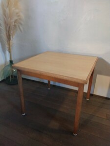 R60412-4 昭和系デザイン 小さなカフェテーブル 高さ約65cm 幅約75.5cm×75.5cm
