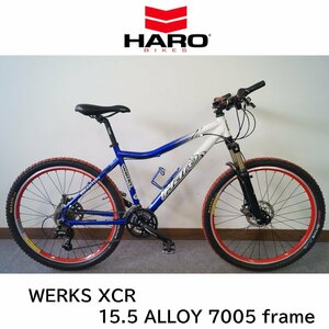 HARO BIKES/ハロー バイクス werks XCR 15.5 ALLOY 7005 frame フレームサイズ ４４ マウンテンバイク