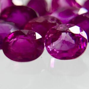 ◆天然ルビーおまとめ30ct◆m 裸石 宝石 Ruby ruby コランダム 紅玉 jewelry ジュエリー ③