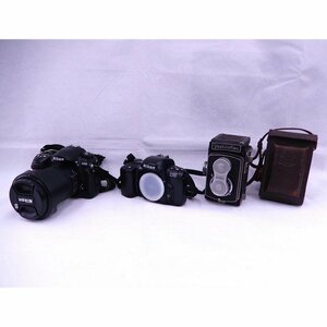 1円【ジャンク】nikon ニコン/カメラまとめ 一眼レフ 二眼レフ ボディ 3点セット/D200 F-601/85