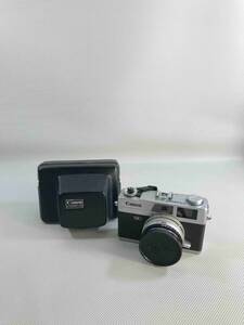 S5225○Canon キャノン フィルムカメラ Canonet QL17 レンズ 40mm 1:1.7 シャッターOK ケース付 【未確認】 240508